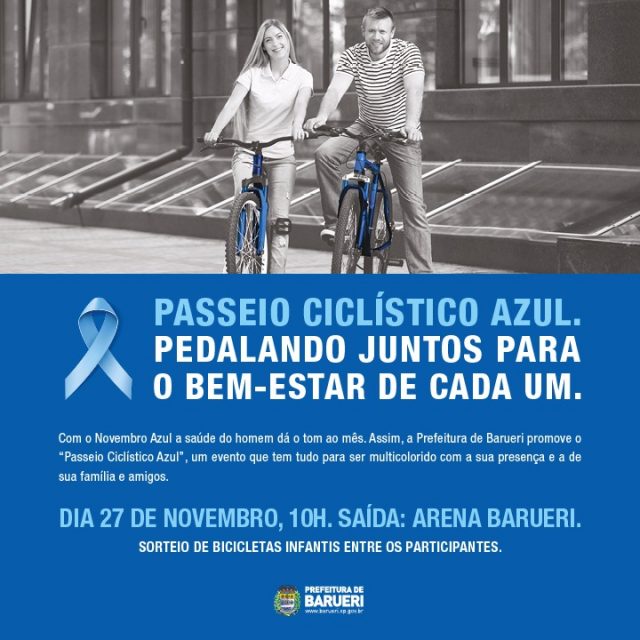 Passeio Ciclístico e sorteio de bikes encerram Novembro Azul em Barueri