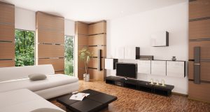 Móveis multifuncionais ajudam a criar espaço na sala de estar