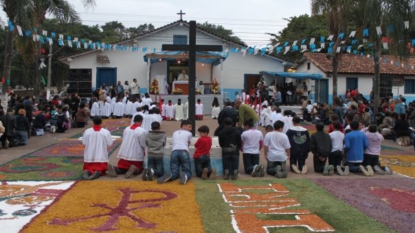 Celebração de Corpus Christi na Aldeia de Carapicuíba (Divulgação)