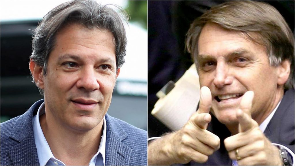 Resultado de imagem para Bolsonaro e Haddad