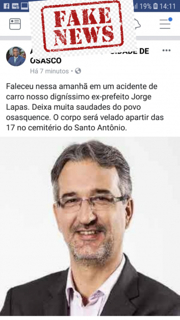 morte de ex-prefeito Jorge Lapas