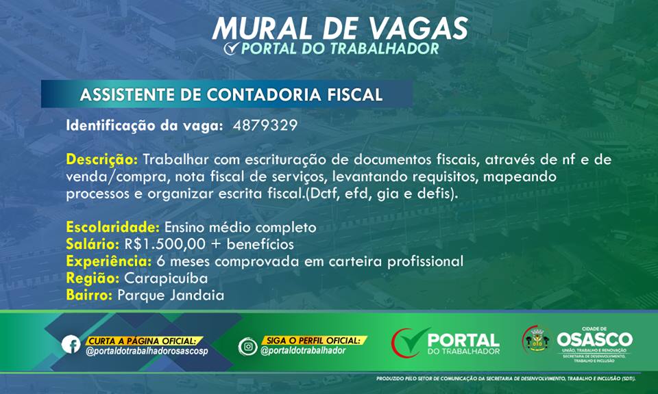 vagas portal do trabalhador