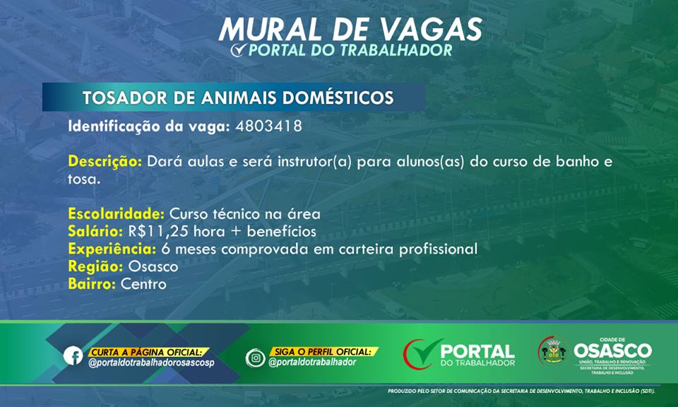 vagas portal do trabalhador