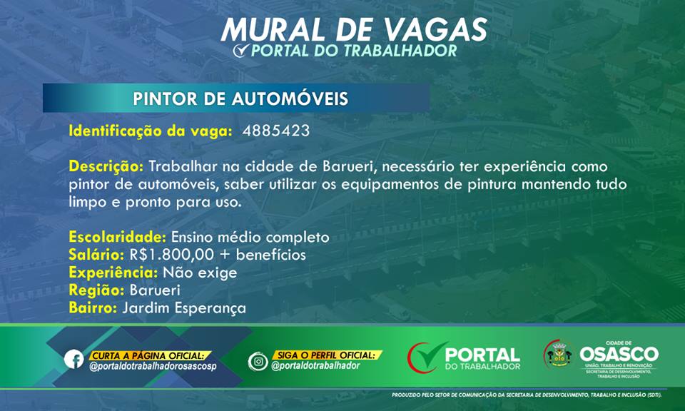 vagas portal do trabalhador
