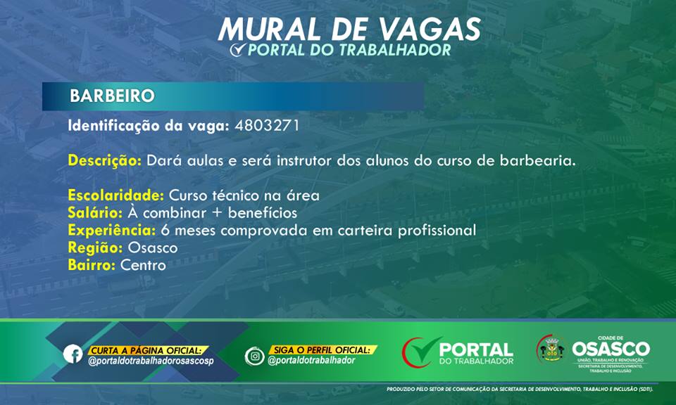 vagas portal do trabalhador