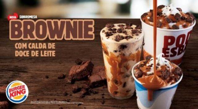Burger King Hot Brownie Mit Eis Kalorien Burger King lança sobremesas com brownie