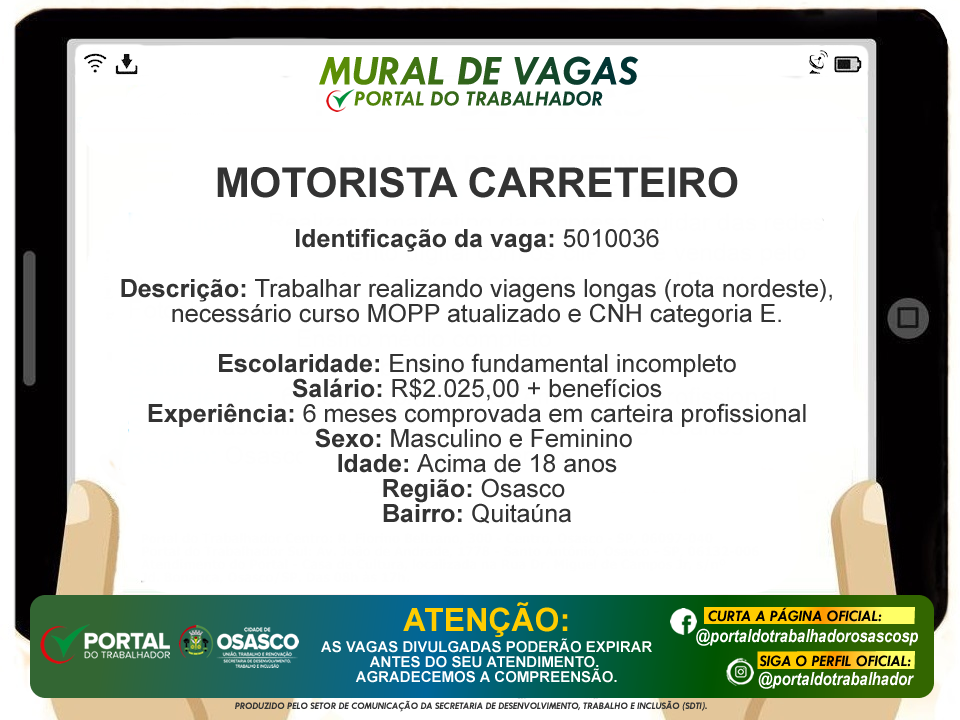 vagas de emprego
