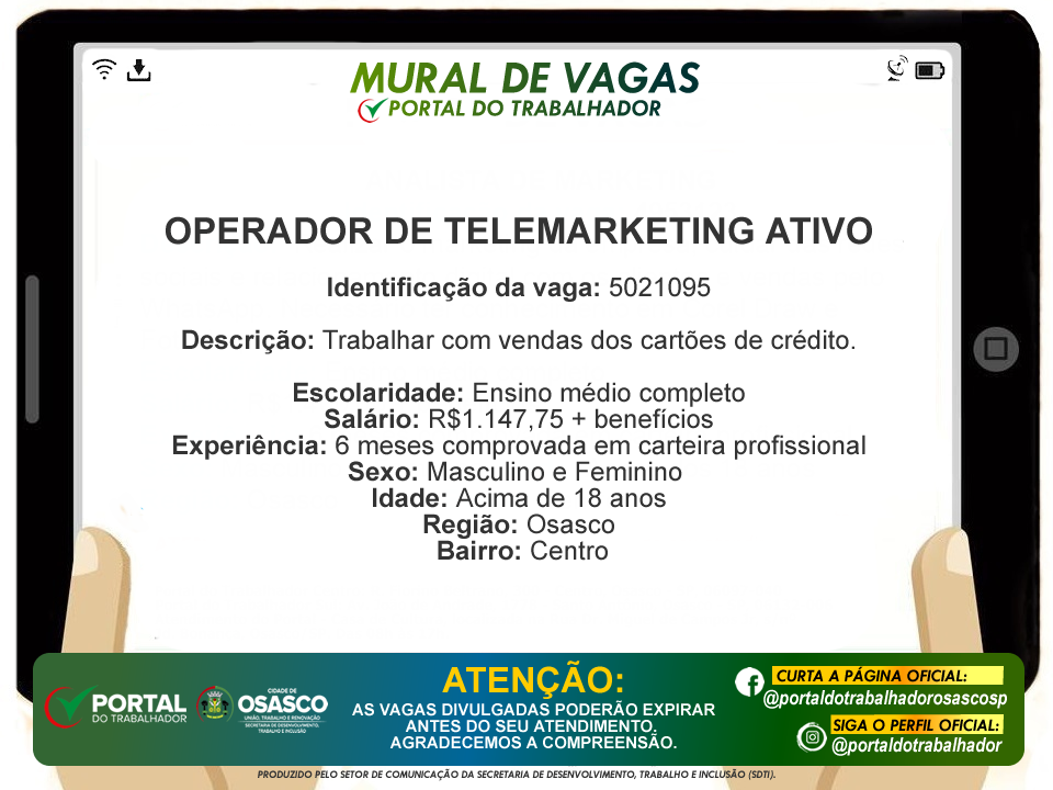vagas de emprego
