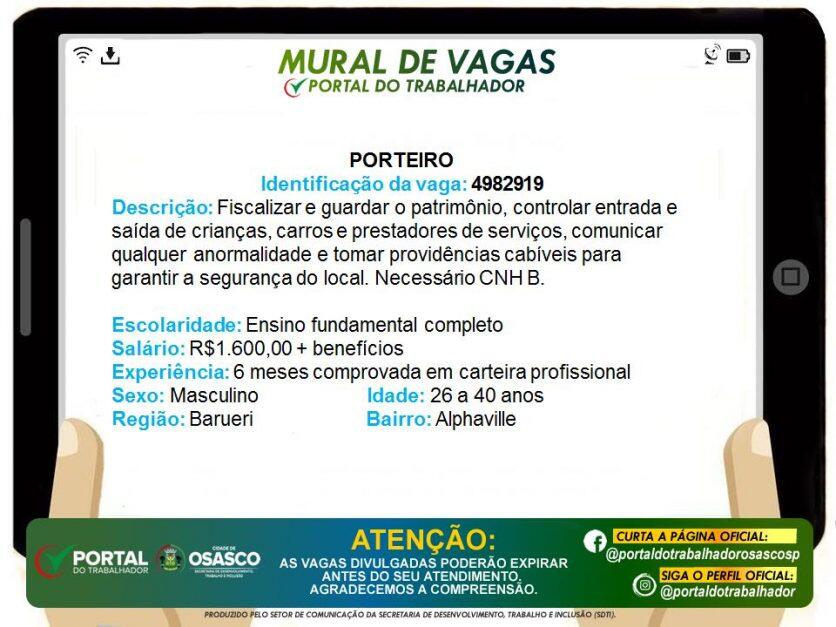 portal do trabalhador osasco