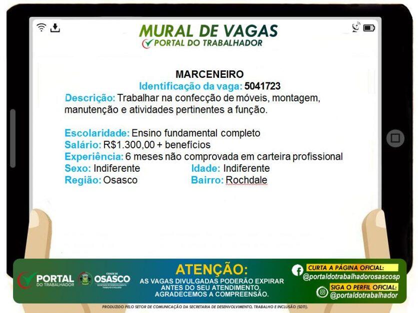 vagas de emprego portal do trabalhador osasco