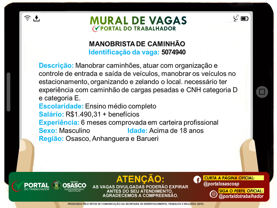 vagas de emprego