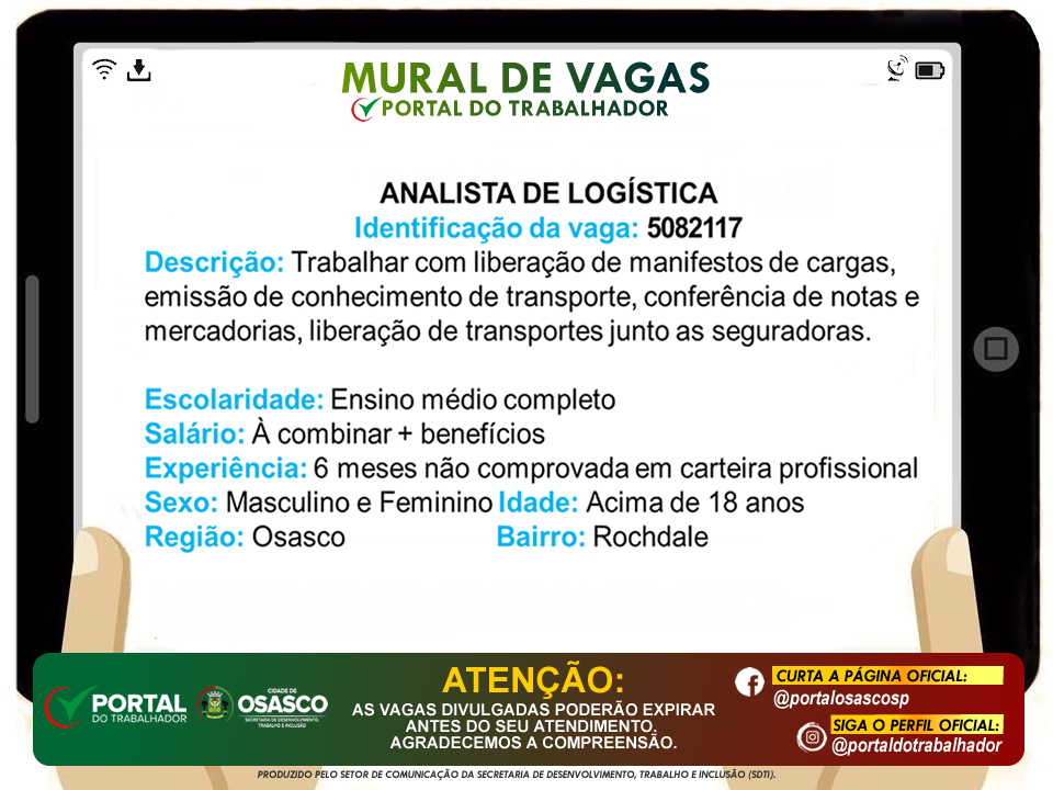 vagas de emprego portal do trabalhador