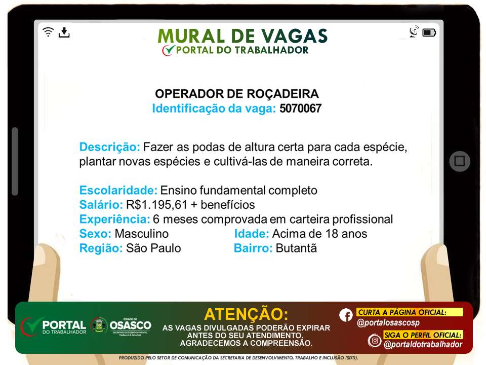 vagas de emprego portal do trabalhador