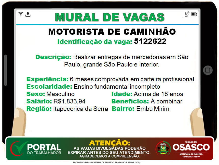 Portal do Trabalhador Osasco