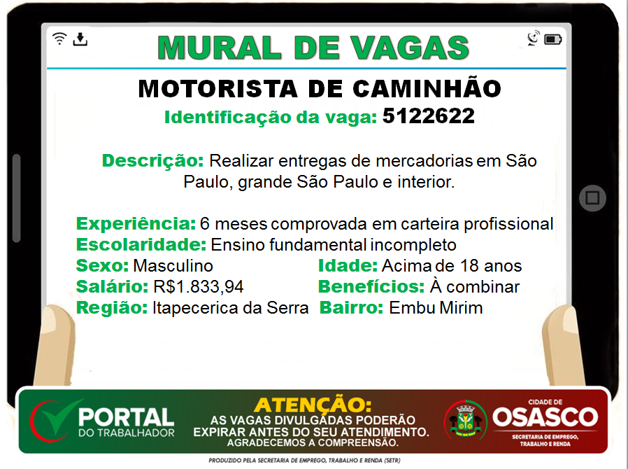 Portal do Trabalhador Osasco