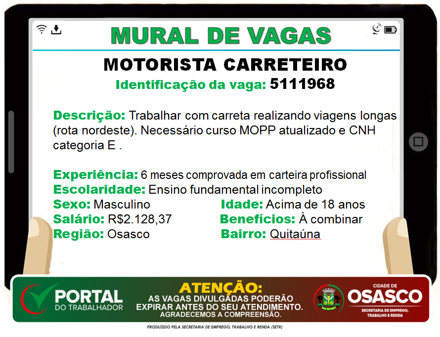vagas de emprego