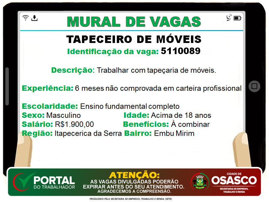 vagas de emprego