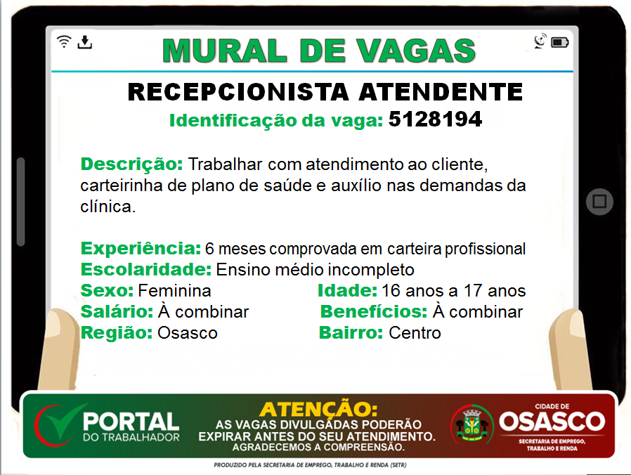 vagas de emprego portal do trabalhador osasco