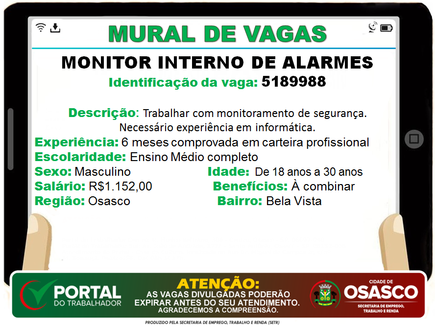 vagas de emprego osasco portal do trabalhador