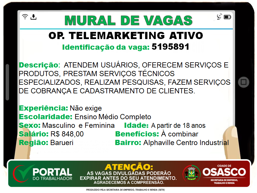 vagas de emprego osasco portal do trabalhador