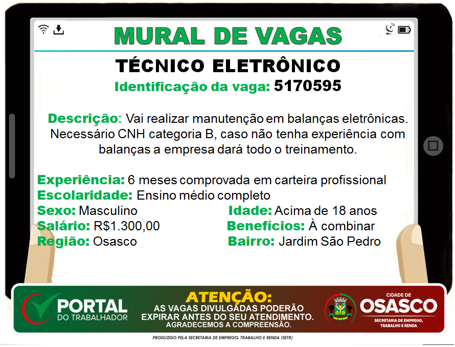 vagas de emprego osasco portal do trabalhador