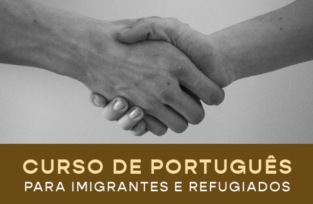Reprodução do cartaz do curso grátis de português para refugiados e imigrantes que é parte do Projeto Osasco Integra, da Prefeitura, e será desenvolvido em parceria com o Sesc.