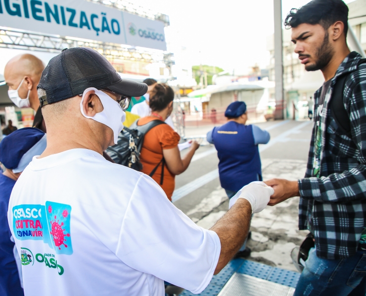 distribuição de máscaras