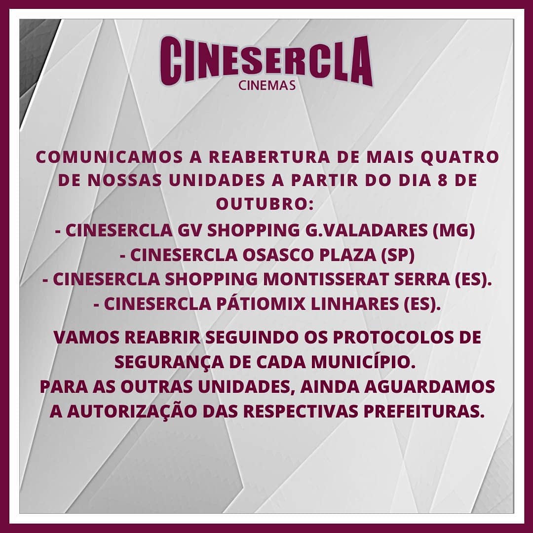 cinesercla reabertura osasco