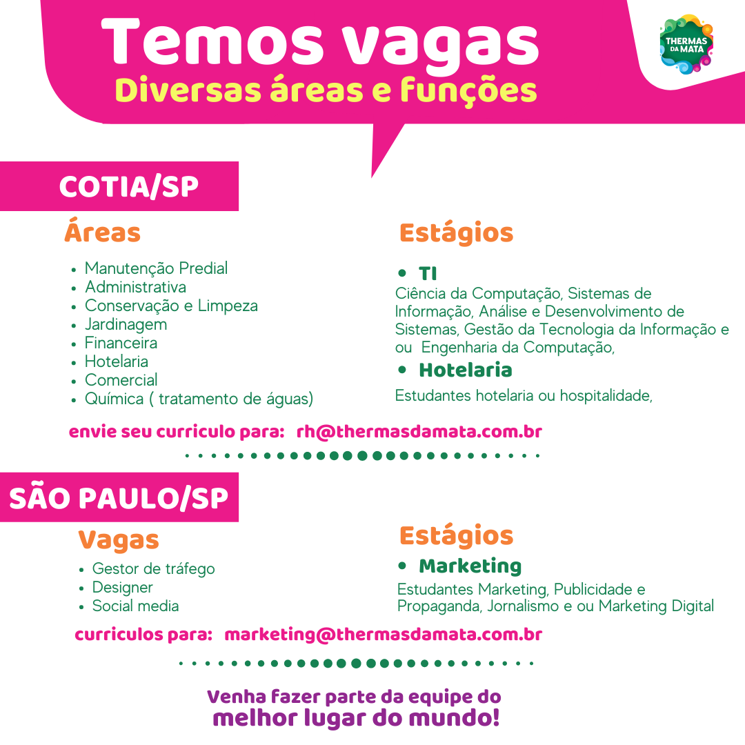 vagas thermas da mata cotia