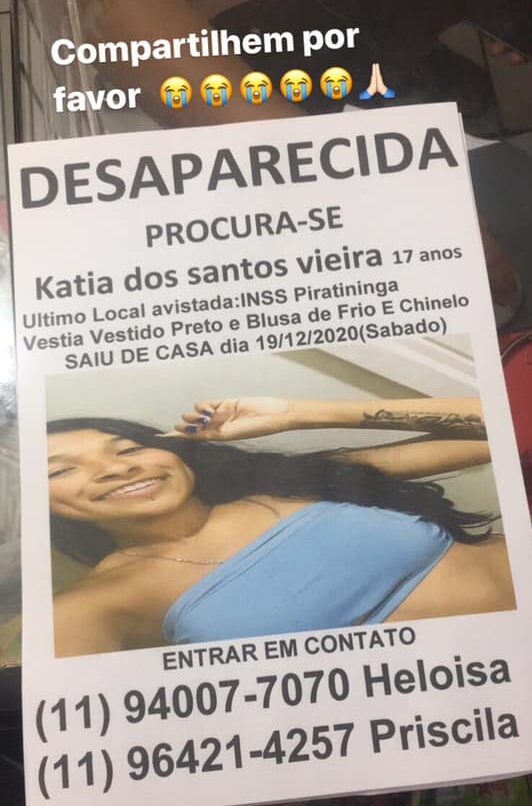 katia jovem de osasco desaparecida