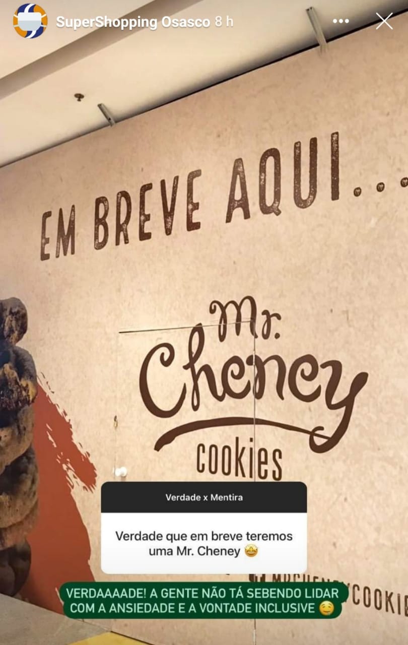 Mr. Cheney Cookies supershopping osasco