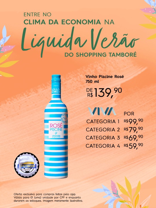 Shopping Tamboré liquida de verão