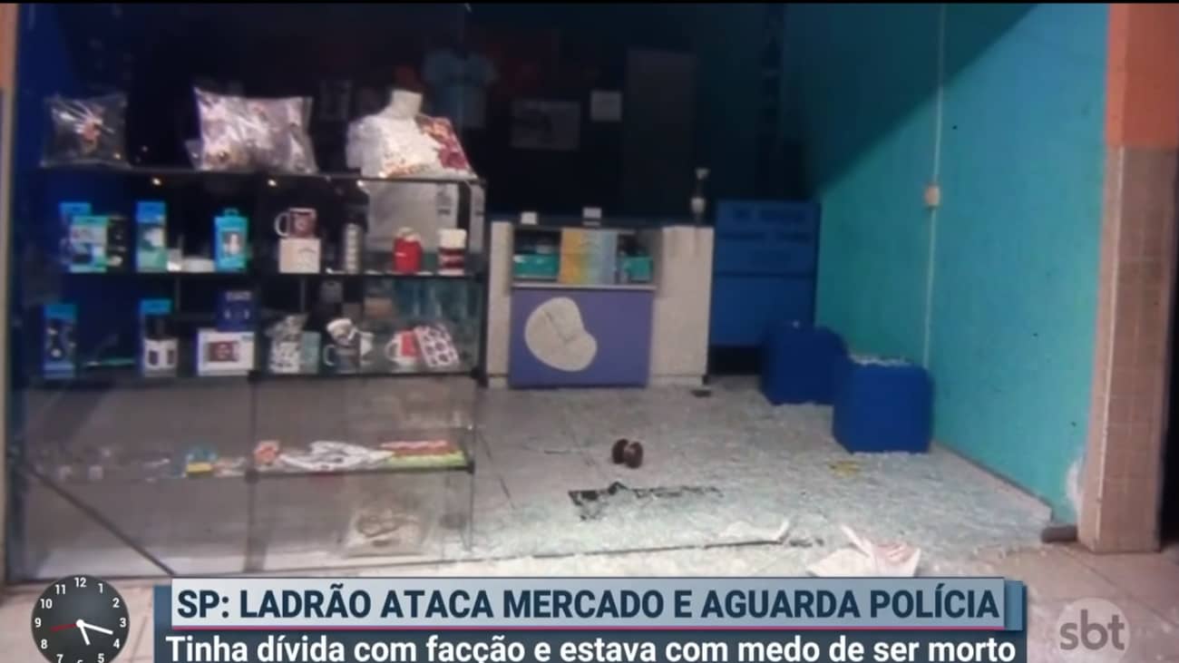 homem rouba mercadinho queria ser preso 