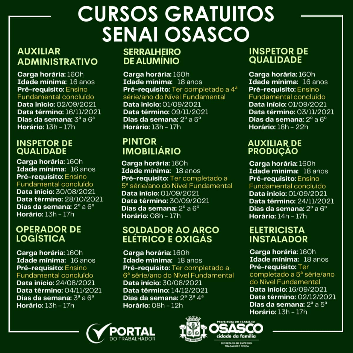 Senai osasco cursos