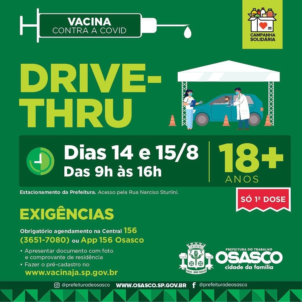 drive thru vacina osasco