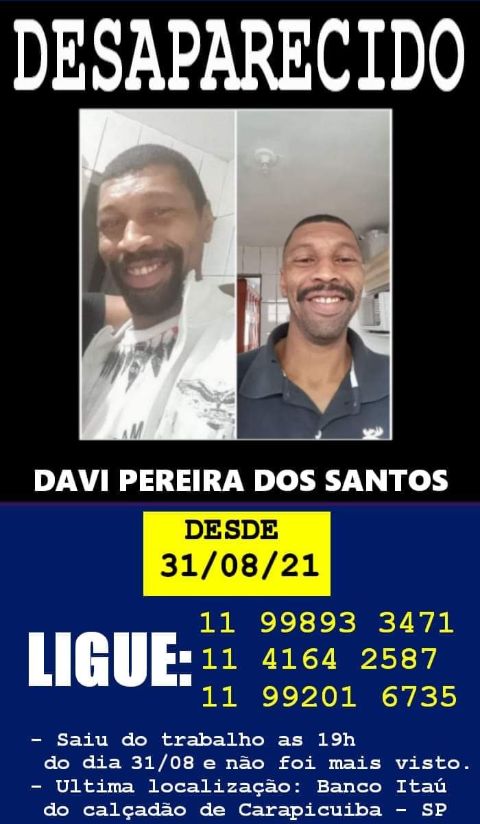 desaparecido carapicuíba