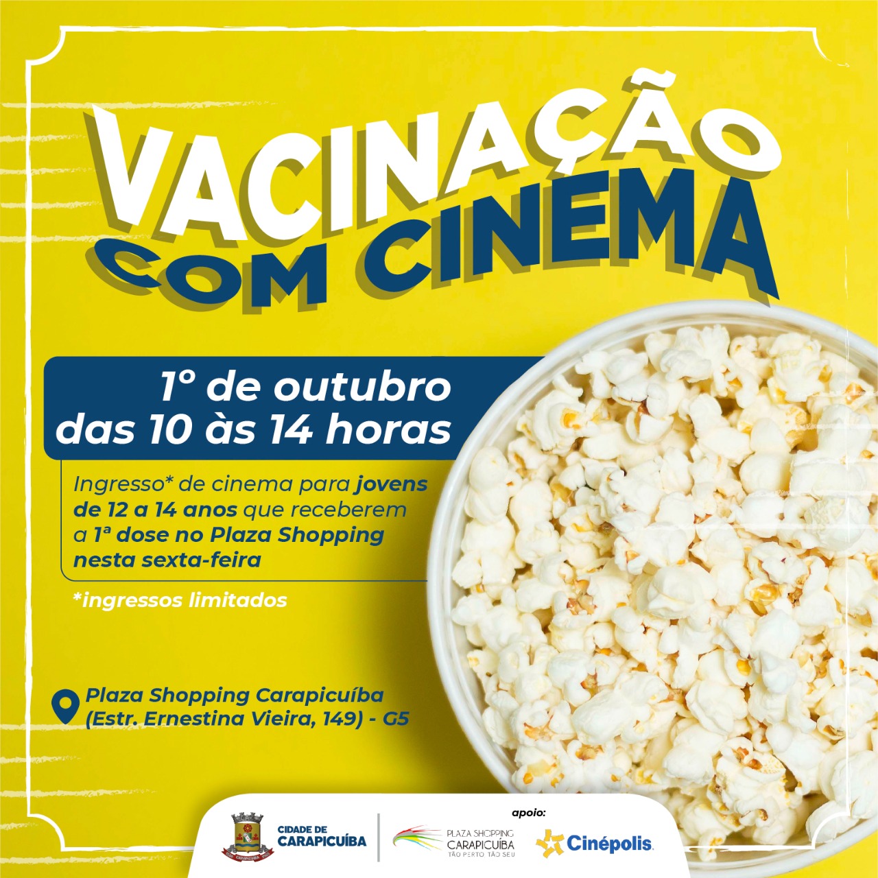 vacinação cinema carapicuiba