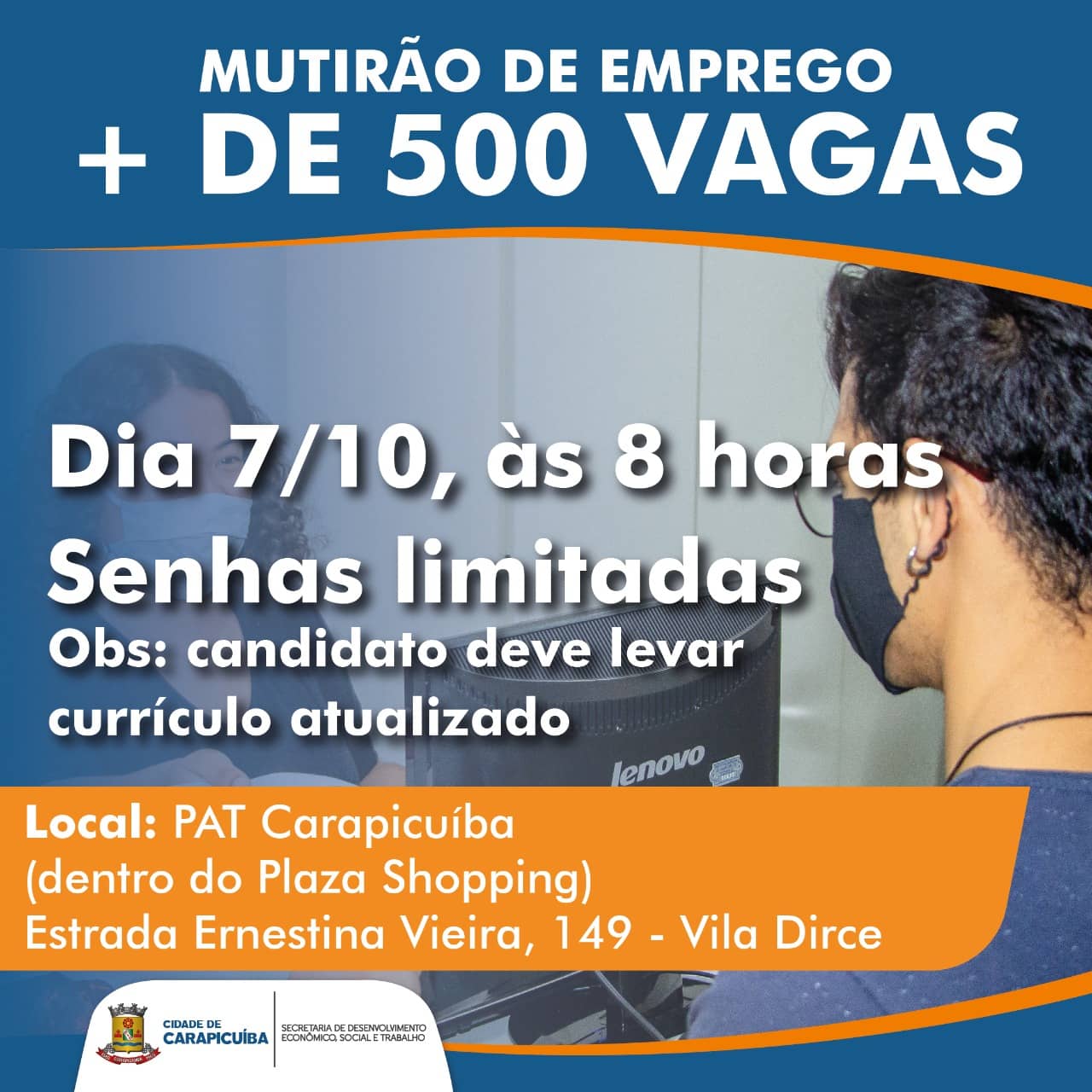 mutirao de emprego carapicuiba