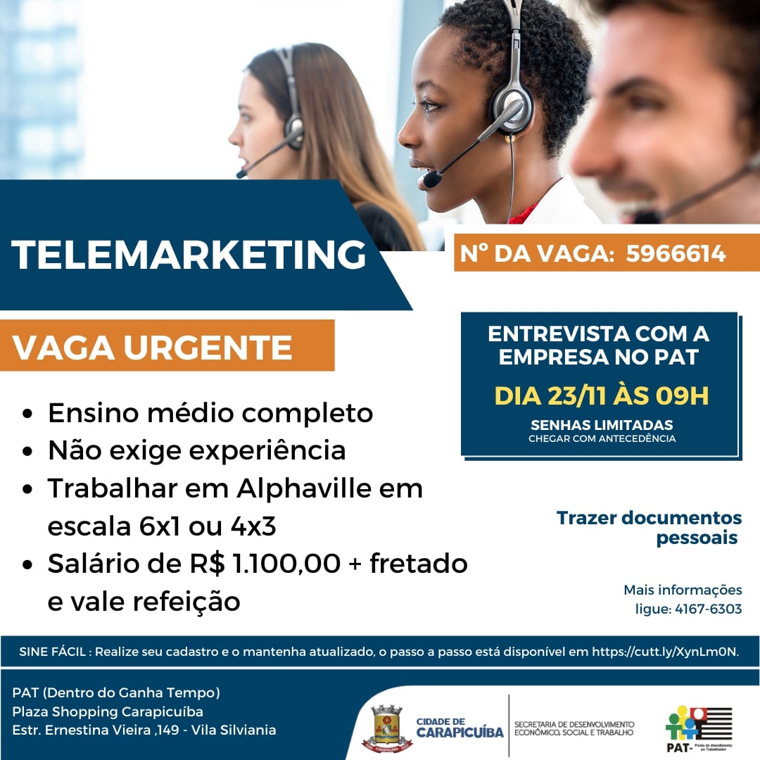 vagas carapicuíba