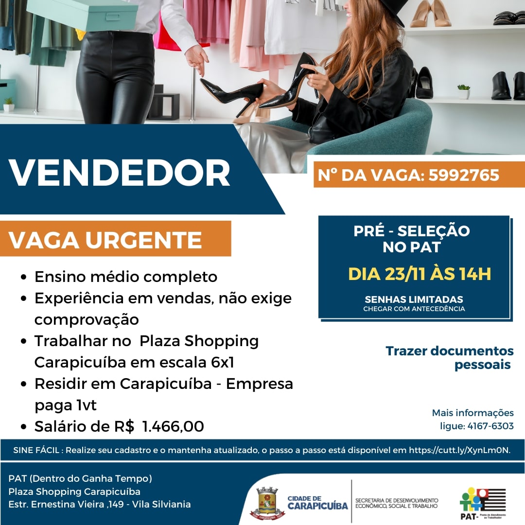 vagas carapicuíba