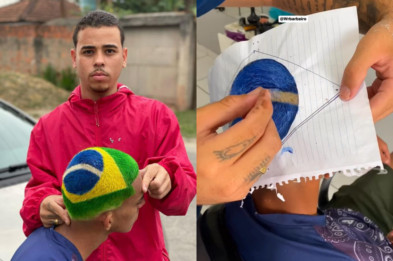 penteado bandeira do brasil 