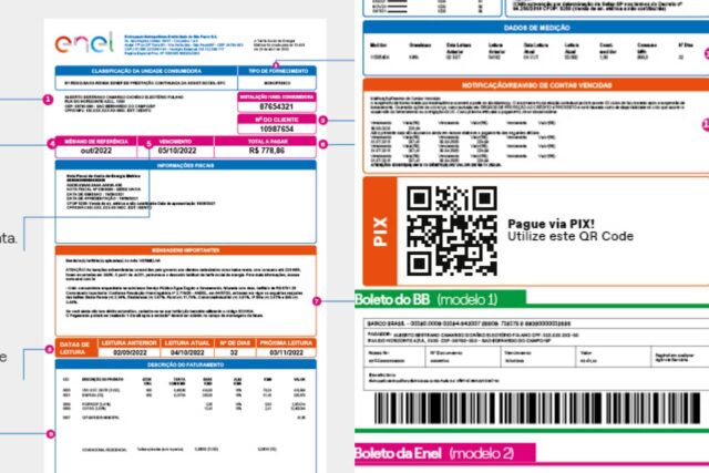 conta de luz enel