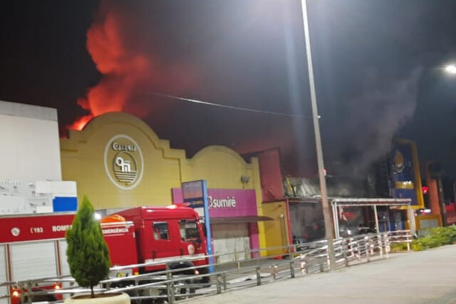 incêndio loja centro de Barueri