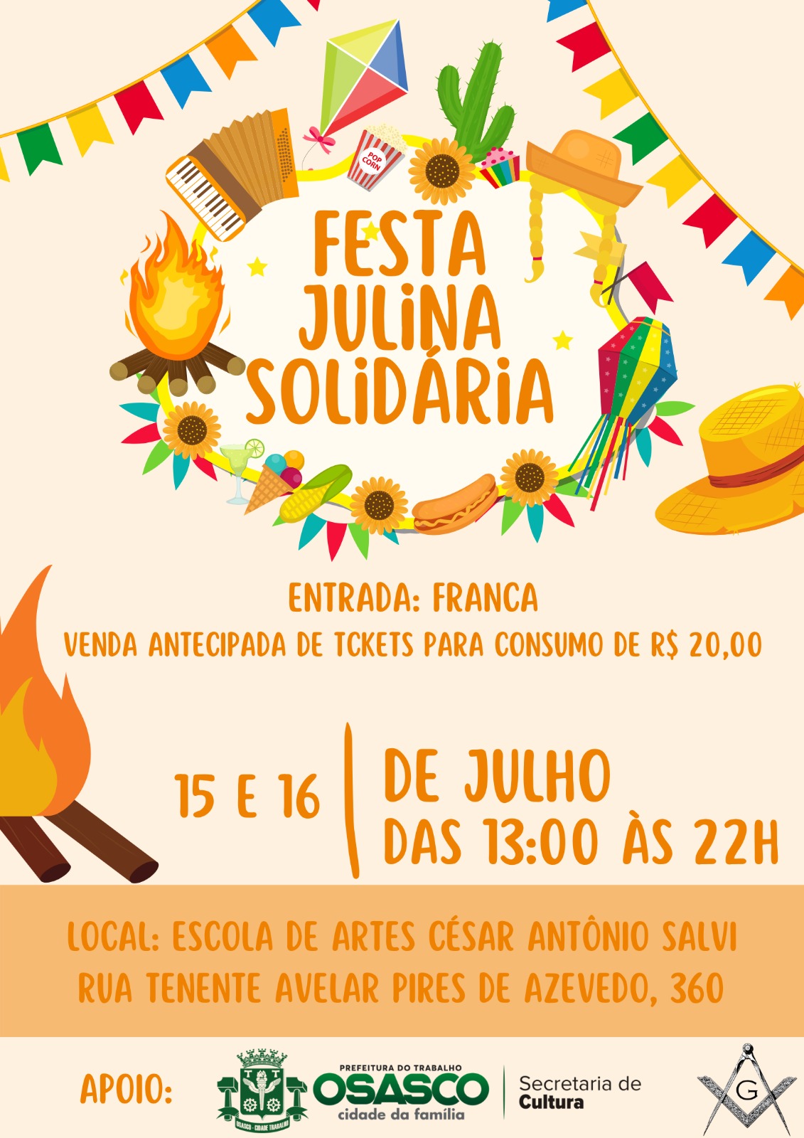 festa junina solidaria osasco