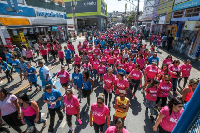 caminhada azul rosa